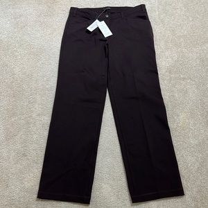 Eileen Fisher Heavyweight Rayon Knit Brown Pants